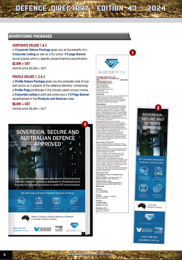 Australian & New Zealand Defence Directory Media Kit Page 6